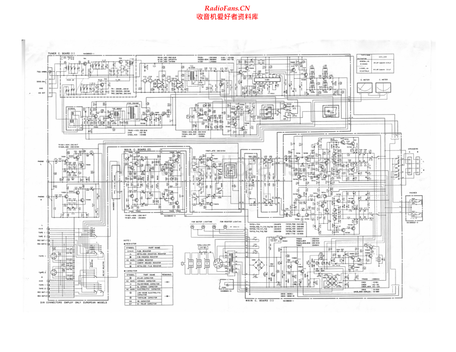 Yamaha-CR620-rec-sch 维修电路原理图.pdf_第1页