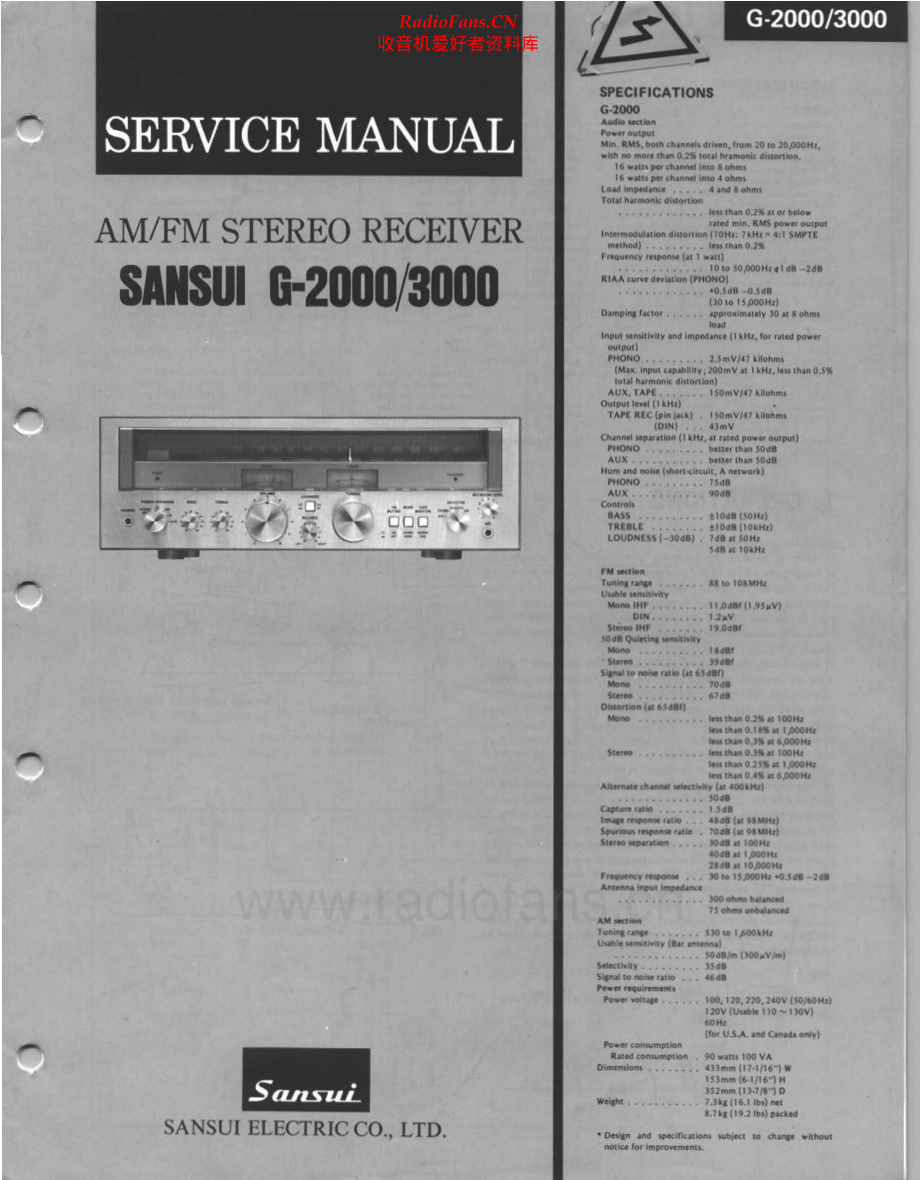 Sansui-G3000-rec-sm 维修电路原理图.pdf_第1页