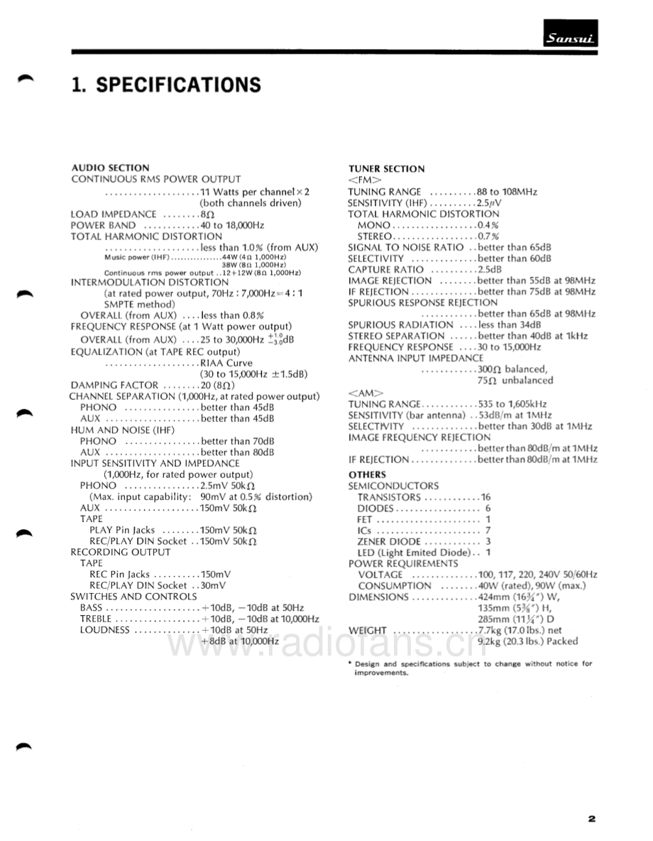 Sansui-441-rec-sm 维修电路原理图.pdf_第3页