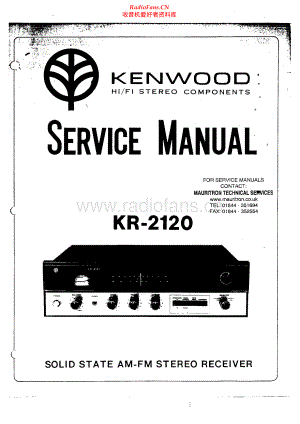Kenwood-KR2120-rec-sm 维修电路原理图.pdf