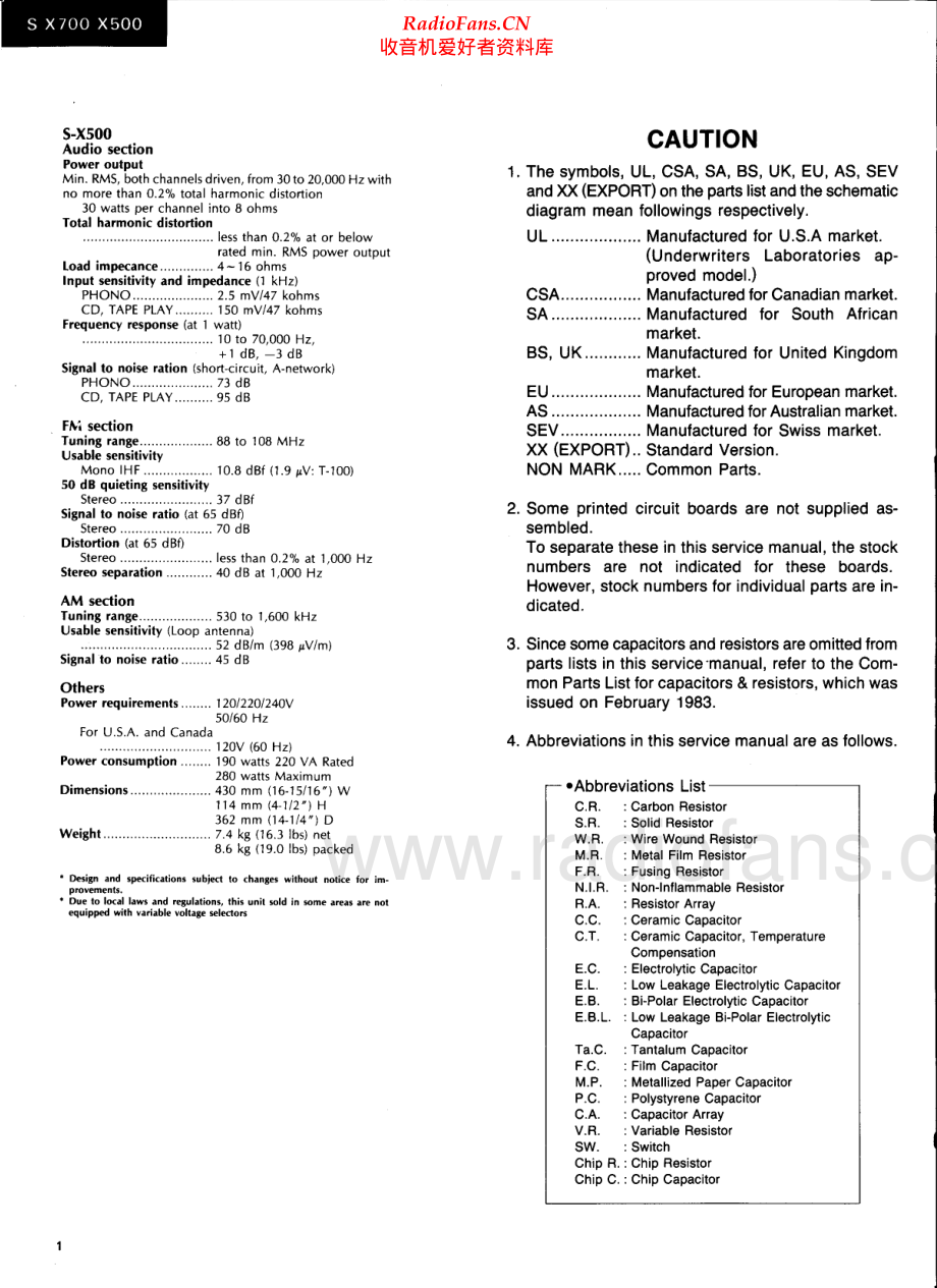 Sansui-SX700-rec-sm 维修电路原理图.pdf_第2页