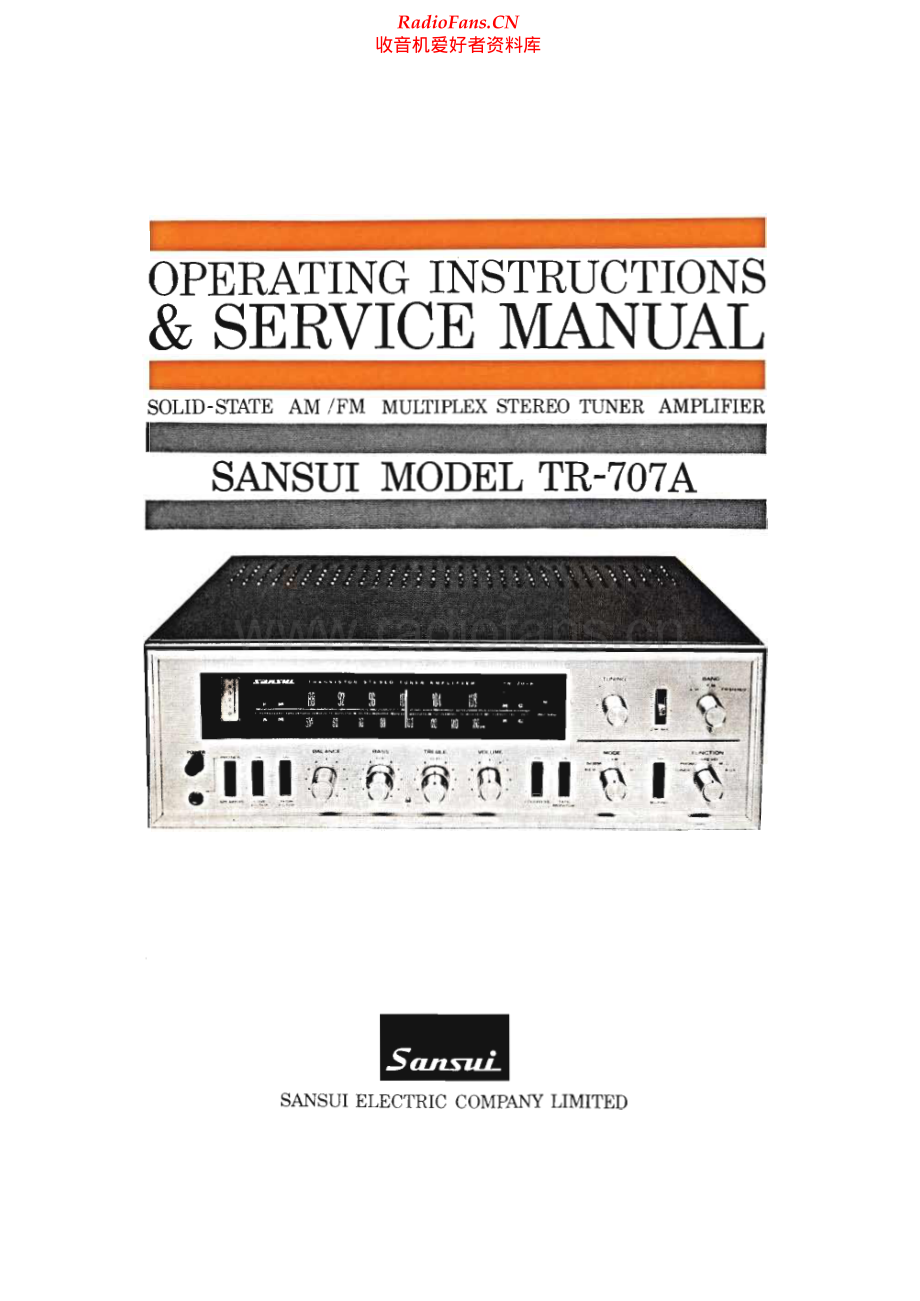 Sansui-TA707A-rec-sm 维修电路原理图.pdf_第1页