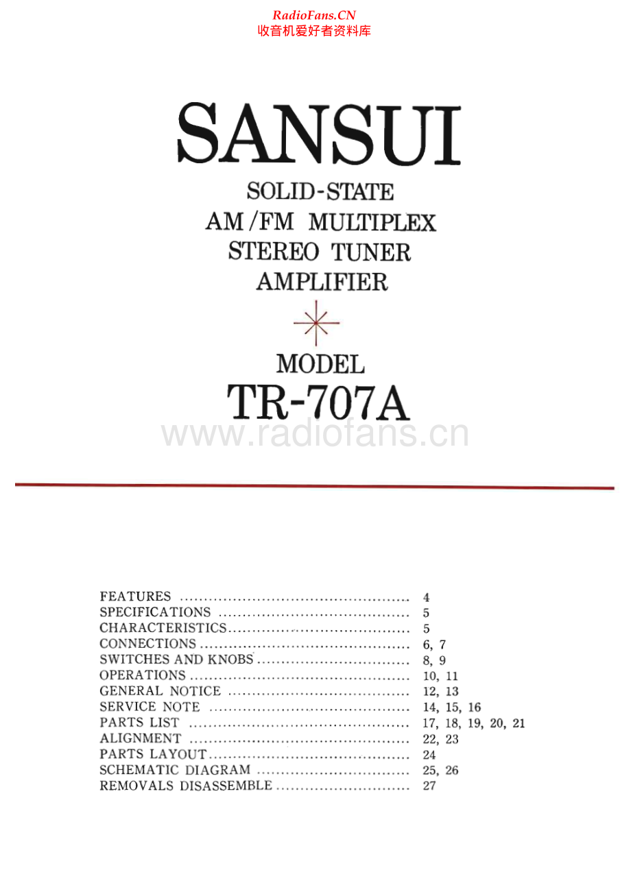 Sansui-TA707A-rec-sm 维修电路原理图.pdf_第2页