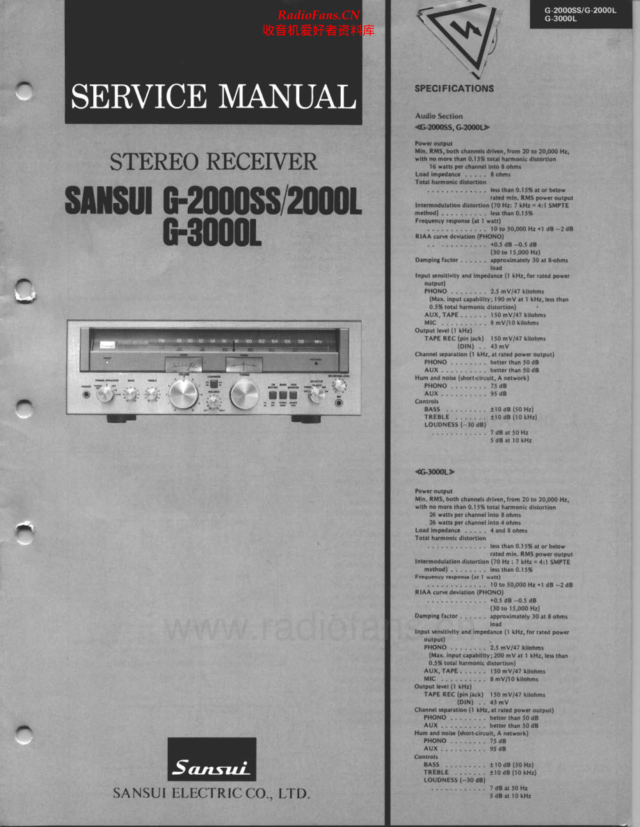 Sansui-G3000L-rec-sm 维修电路原理图.pdf_第1页