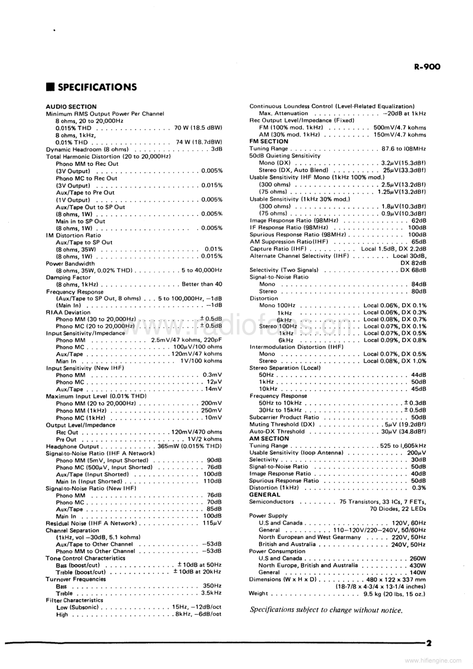 Yamaha-R900-rec-sm 维修电路原理图.pdf_第3页