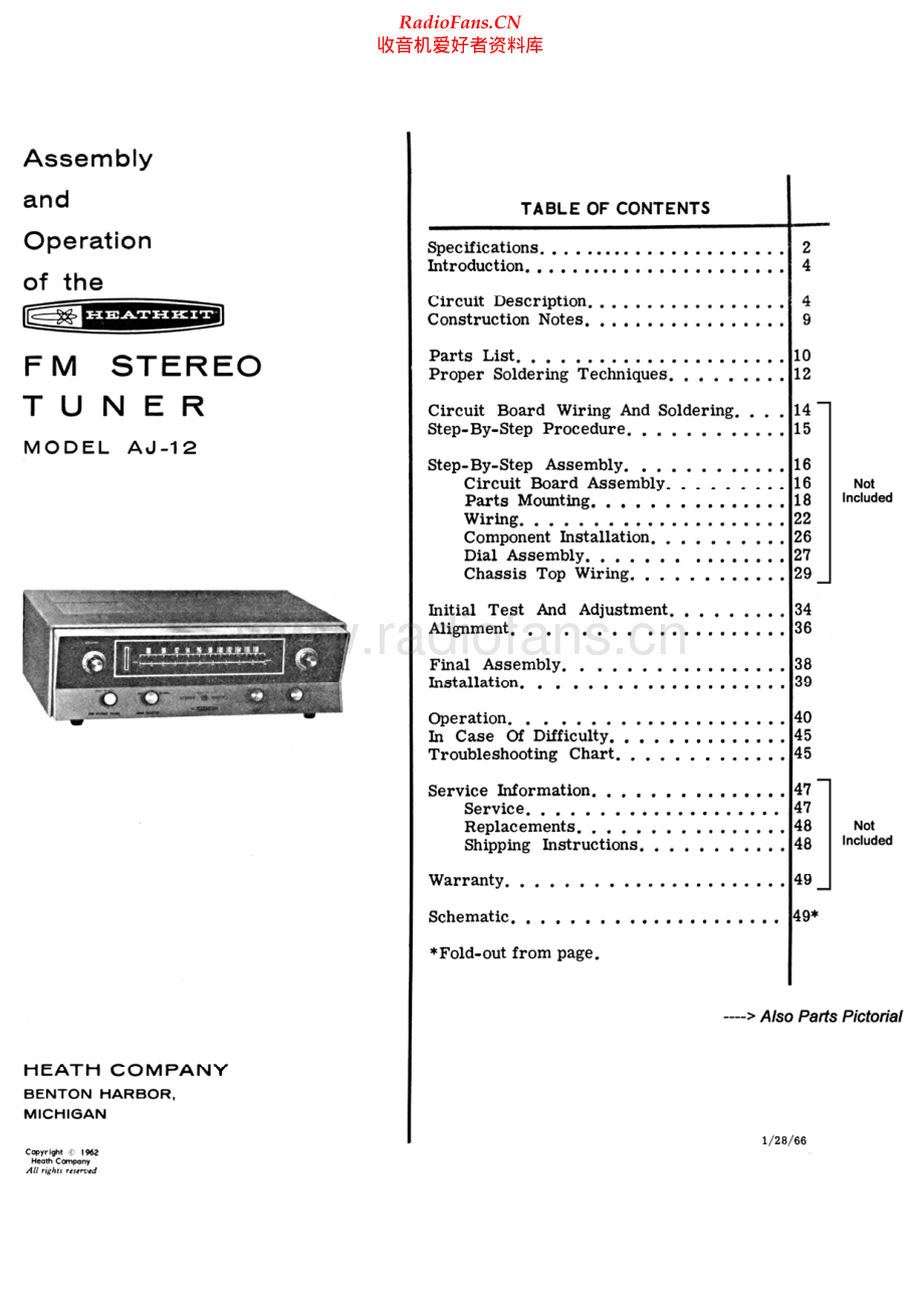 Heathkit-AJ12-tun-sm 维修电路原理图.pdf_第2页