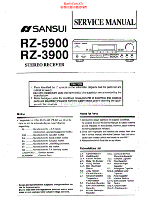 Sansui-RZ3900-rec-sm 维修电路原理图.pdf