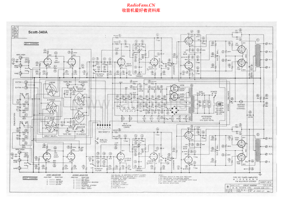 HHScott-340A-rec-sch 维修电路原理图.pdf_第1页