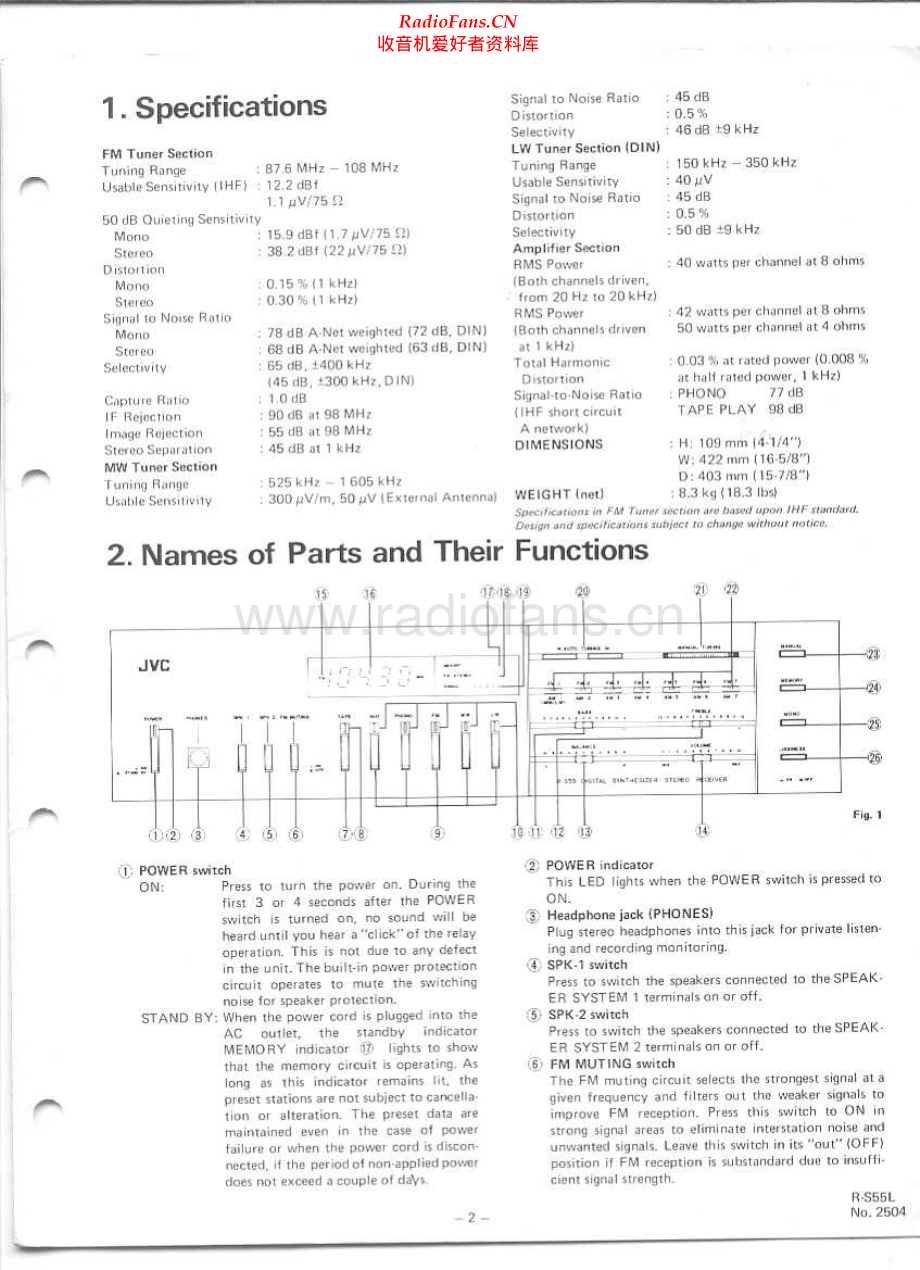 JVC-RS55L-rec-sch 维修电路原理图.pdf_第2页