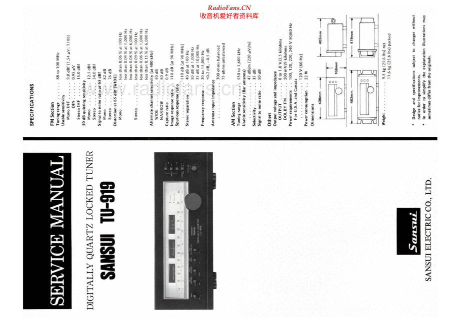 Sansui-TU919-tun-sm 维修电路原理图.pdf_第1页