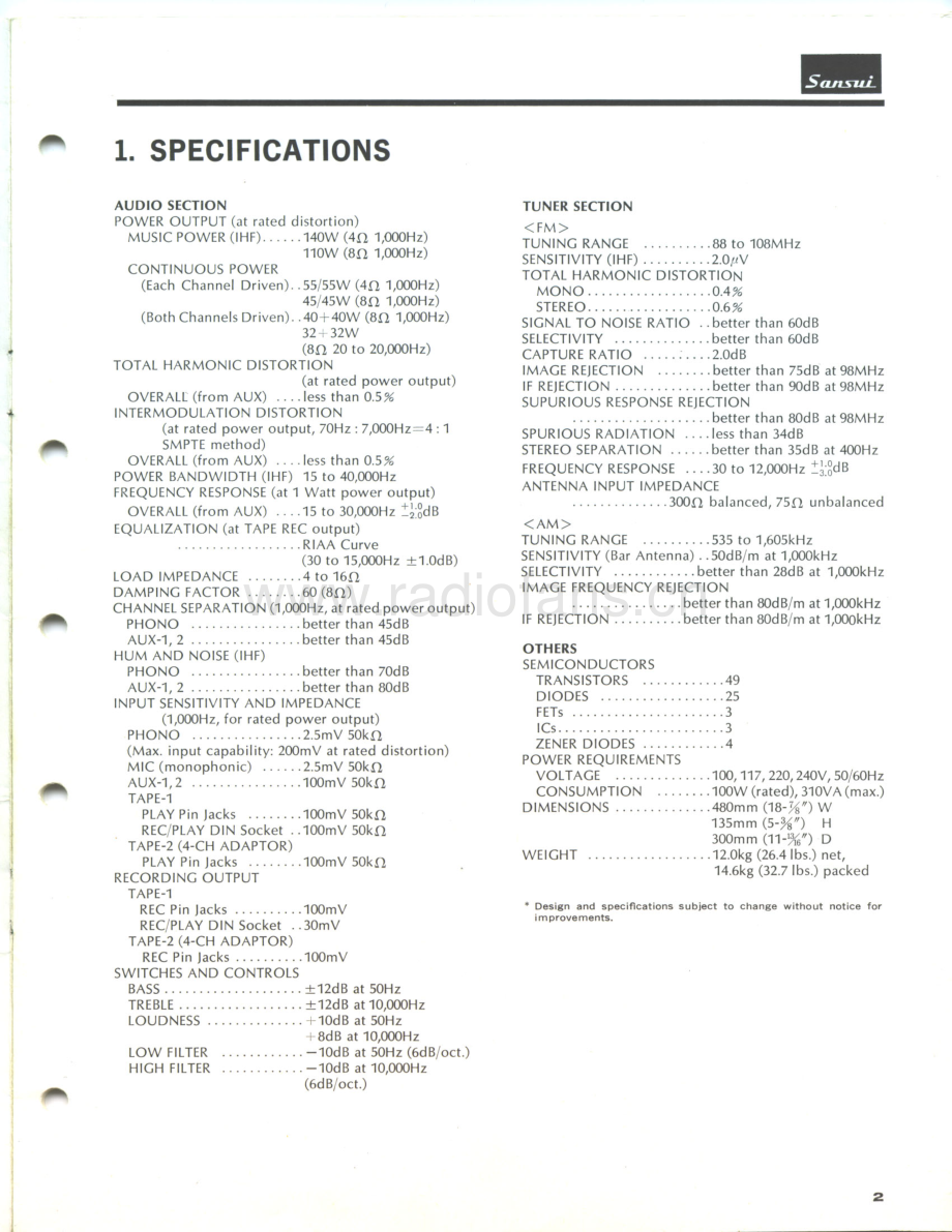 Sansui-771-rec-sm 维修电路原理图.pdf_第3页