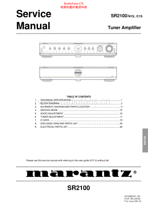 Marantz-SR2100-rec-sm 维修电路原理图.pdf