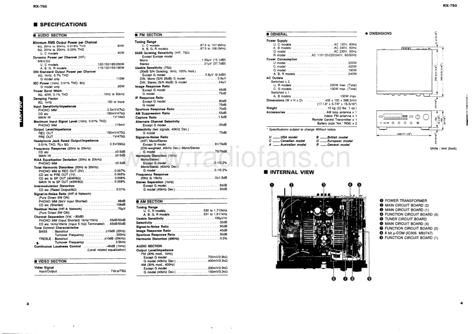 Yamaha-RX750-rec-sm(1) 维修电路原理图.pdf_第3页