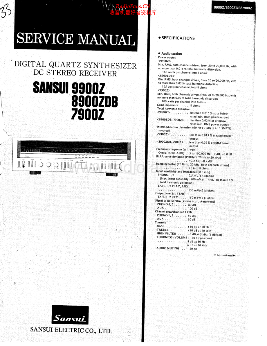 Sansui-8900ZDB-rec-sm 维修电路原理图.pdf_第1页