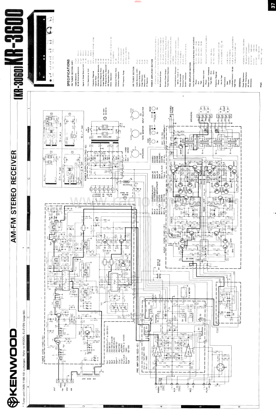 Kenwood-KR3060-rec-sch 维修电路原理图.pdf_第1页