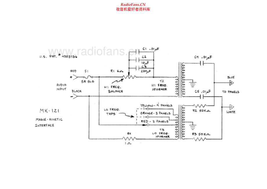 Acoustat-MK121-spk-sch维修电路原理图.pdf_第1页