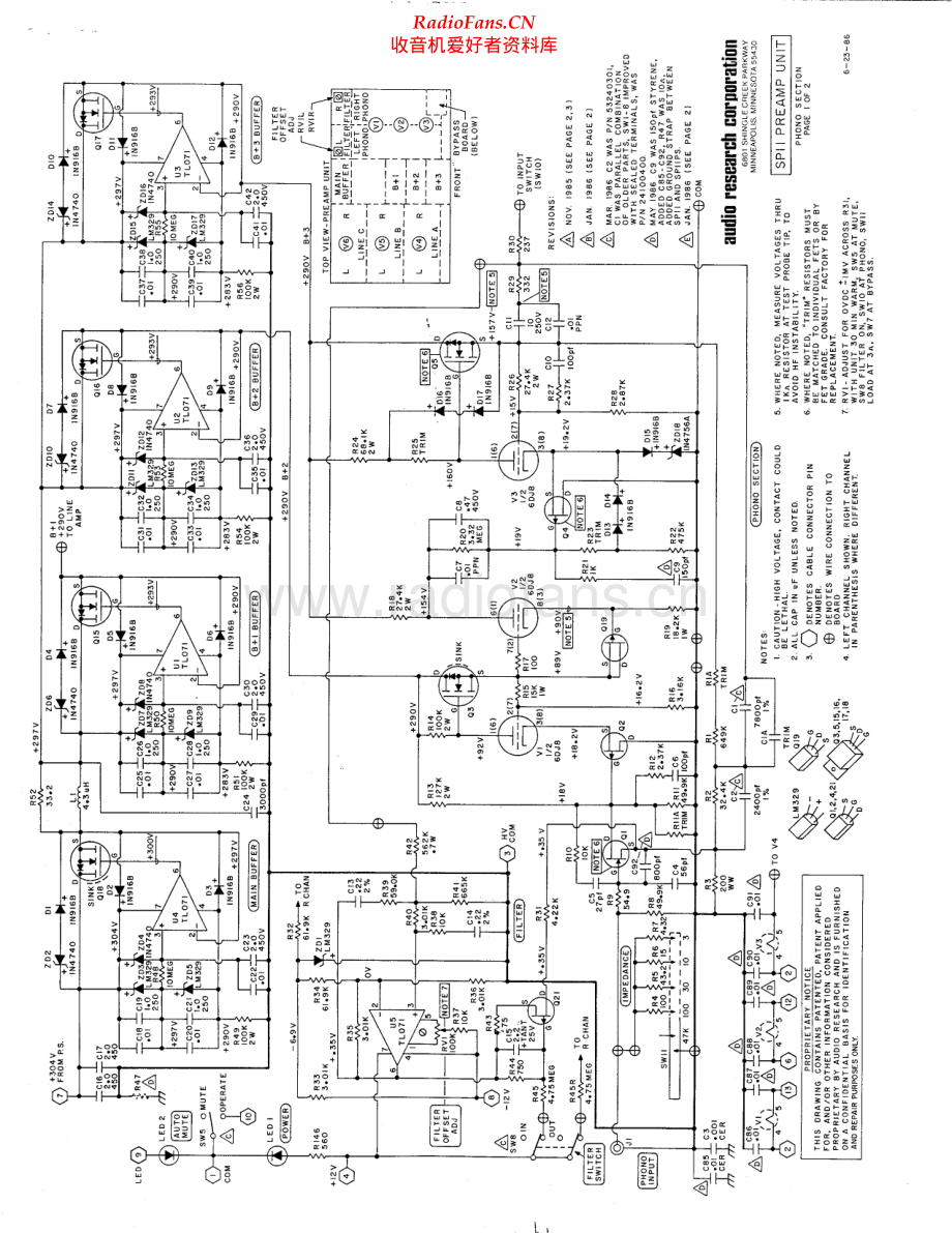 AudioResearch-SP11-pre-sch维修电路原理图.pdf_第2页