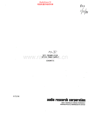 AudioResearch-SP11MKII-pre-sch维修电路原理图.pdf