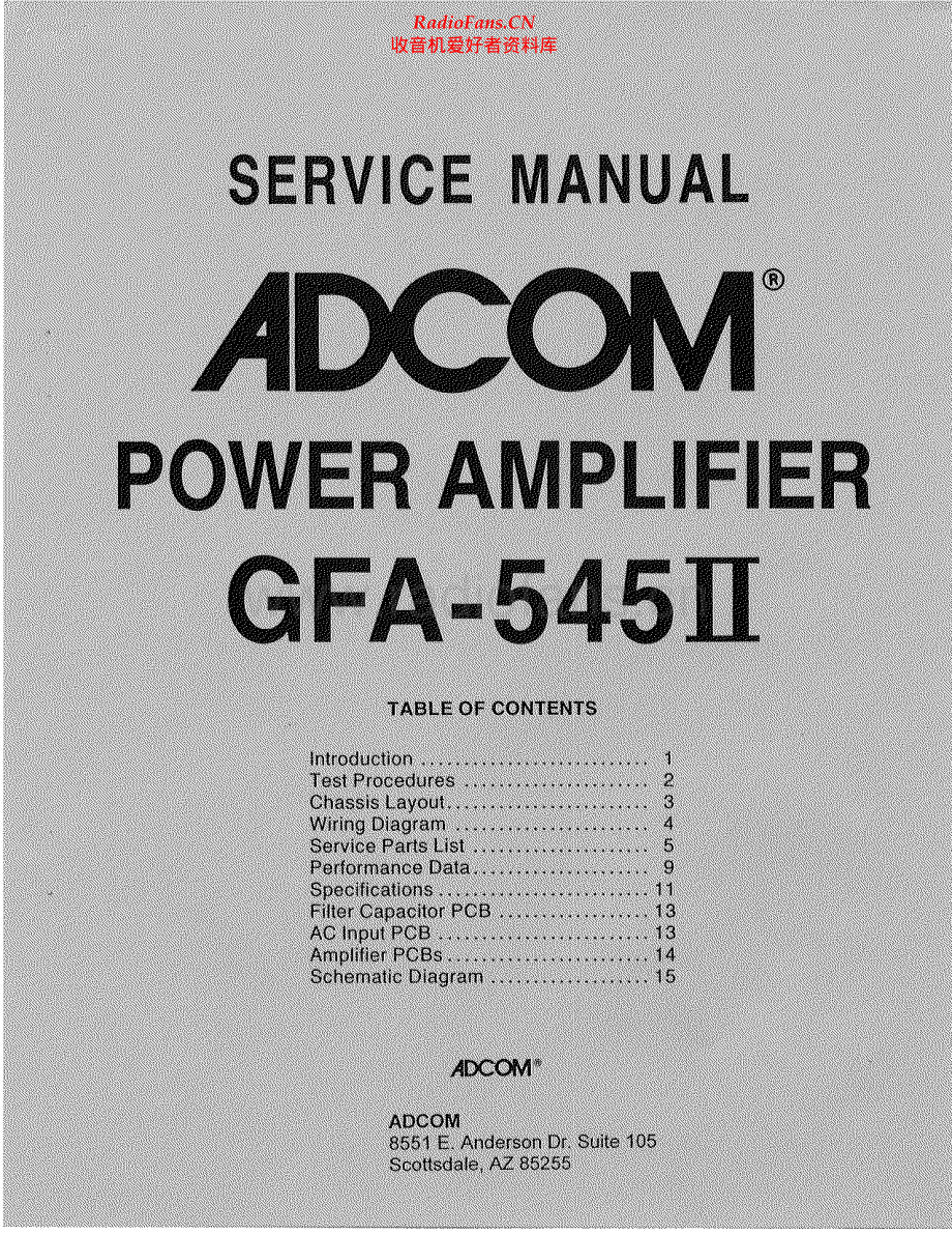 Adcom-GFA545ll-pwr-sm维修电路原理图.pdf_第1页