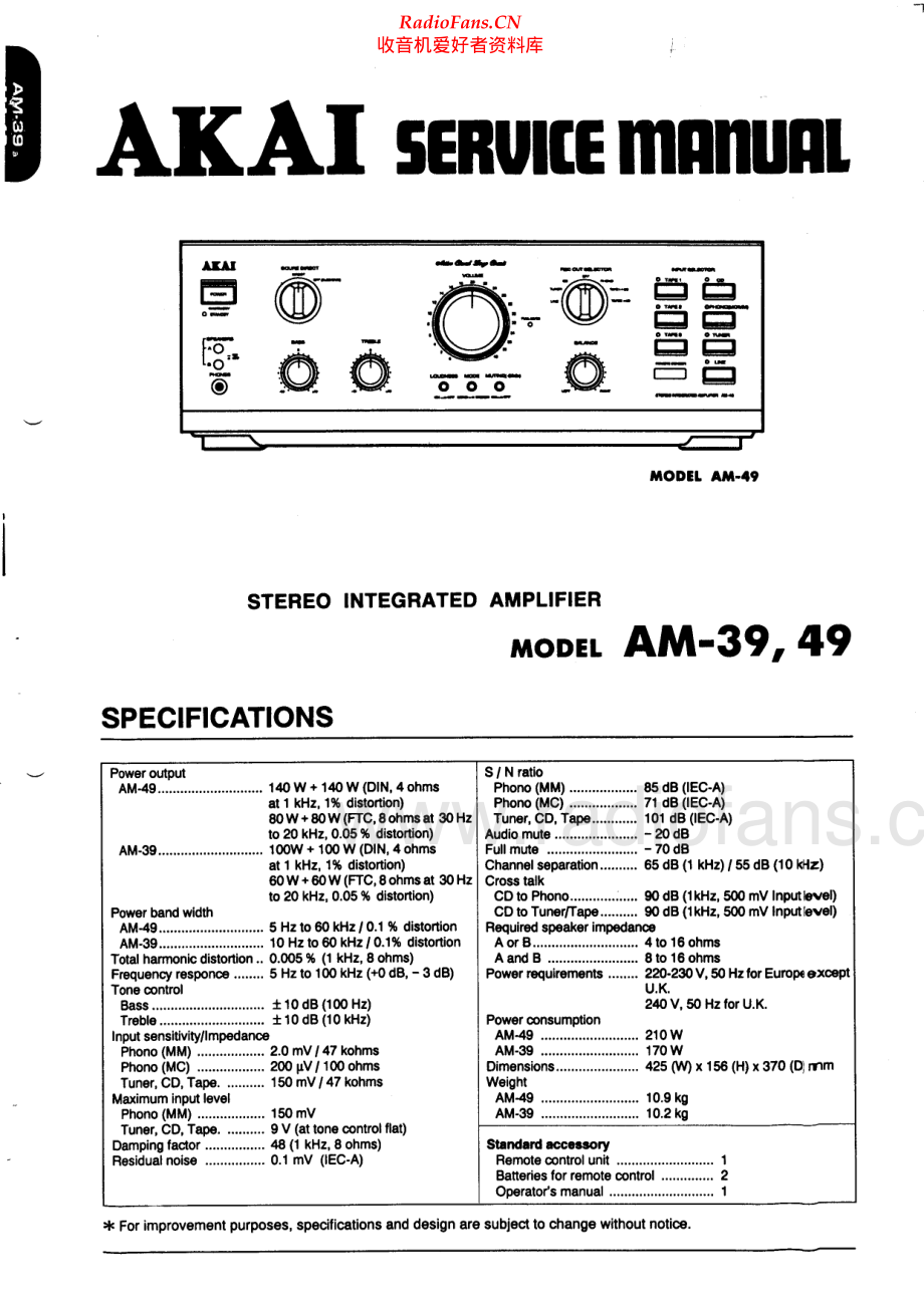 Akai-AM49-int-sm维修电路原理图.pdf_第1页