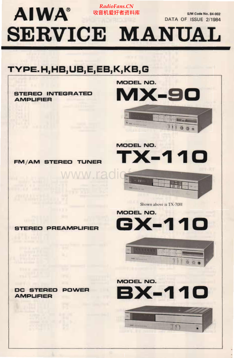 Aiwa-GX110-pre-sm维修电路原理图.pdf_第1页