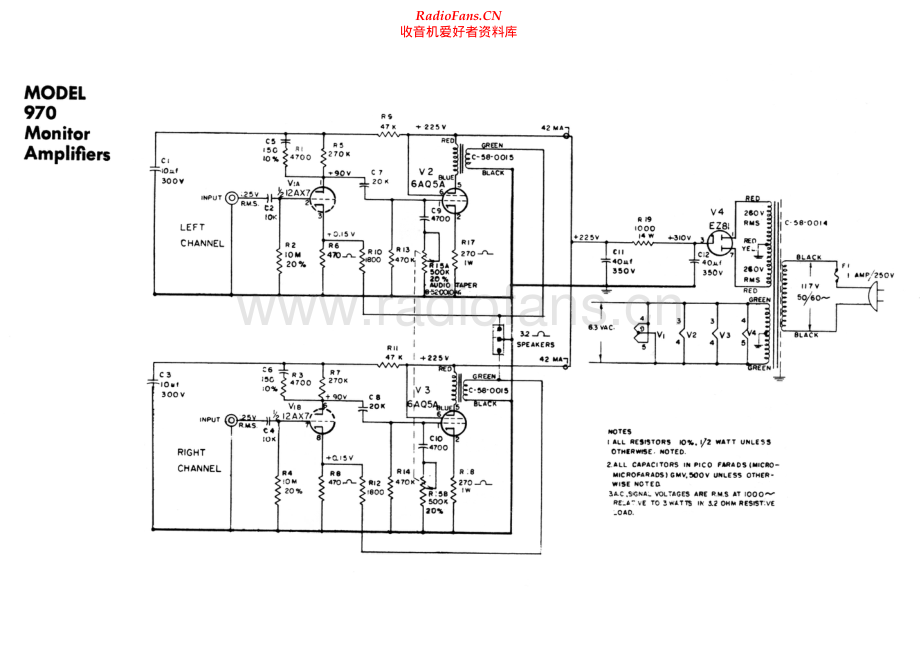 Ampex-970-pwr-sch维修电路原理图.pdf_第1页