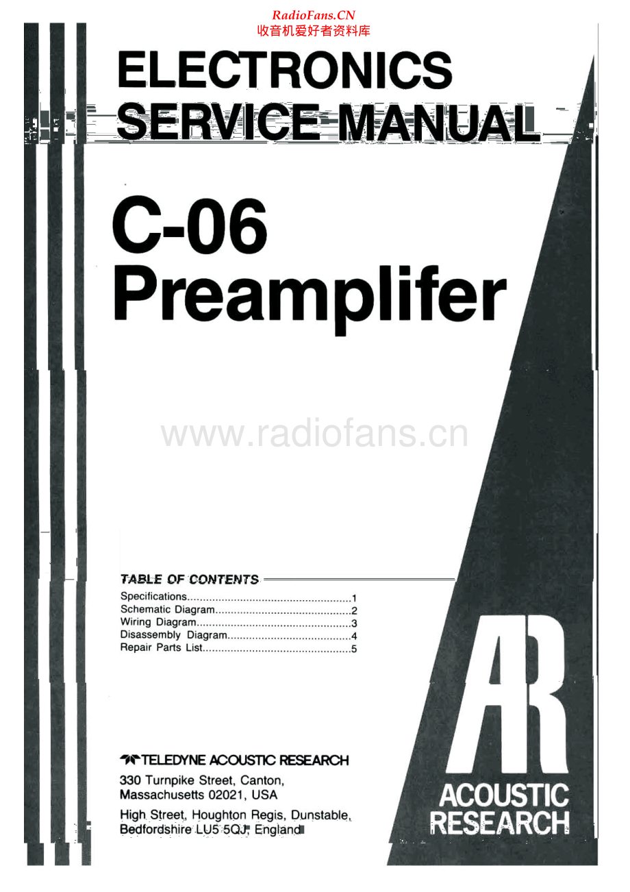 AcousticResearch-C06-pre-sm维修电路原理图.pdf_第1页