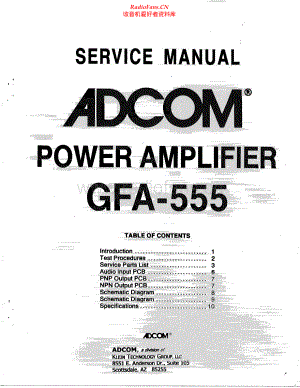 Adcom-GFA555-pwr-sm维修电路原理图.pdf