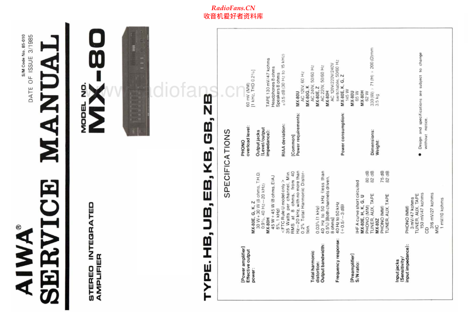 Aiwa-MX80-int-sm维修电路原理图.pdf_第1页