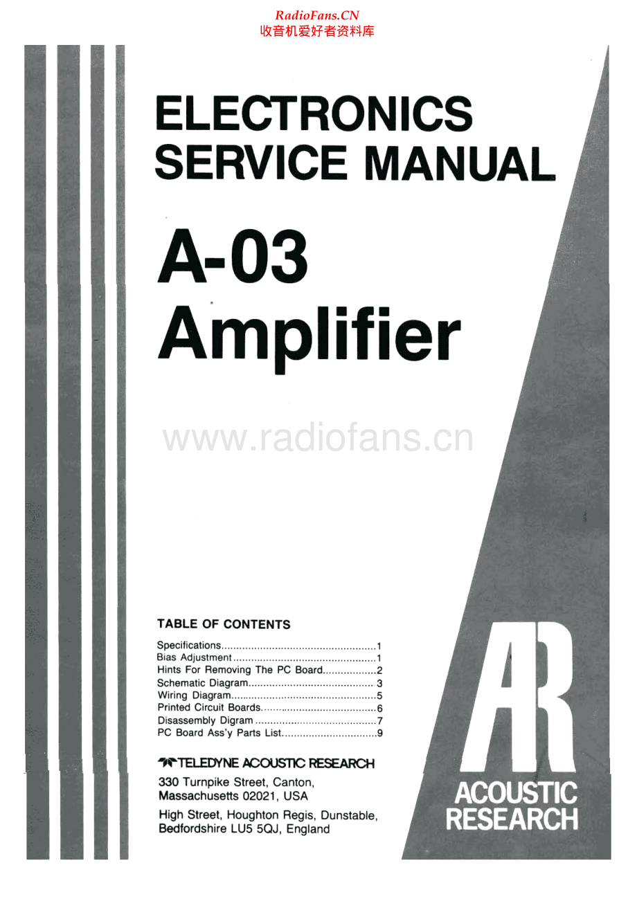 AcousticResearch-A03-int-sm维修电路原理图.pdf_第1页