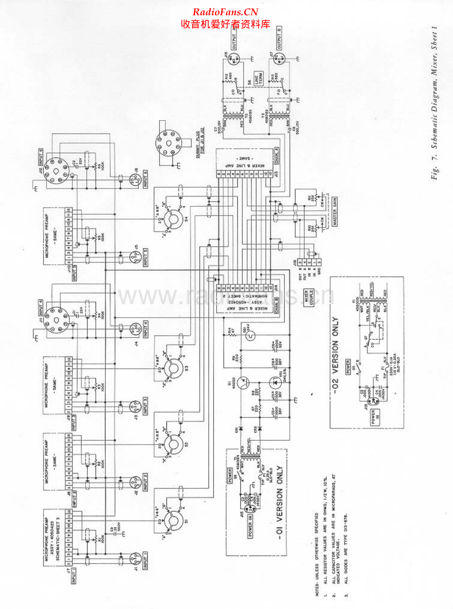 Ampex-AM10-mix-sch维修电路原理图.pdf_第1页