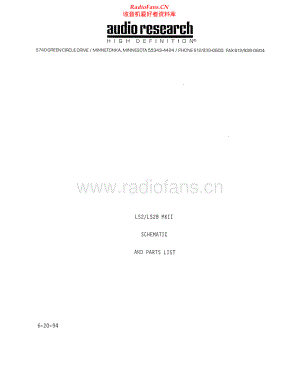 AudioResearch-LS2BMKII-pre-sm维修电路原理图.pdf