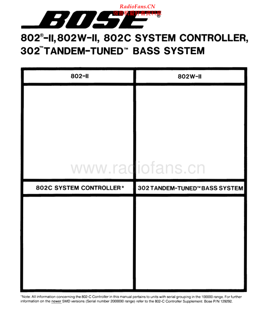 Bose-802C-sc-sm维修电路原理图.pdf_第1页