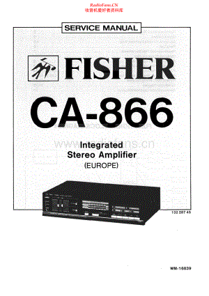 Fisher-CA866-int-sm维修电路原理图.pdf