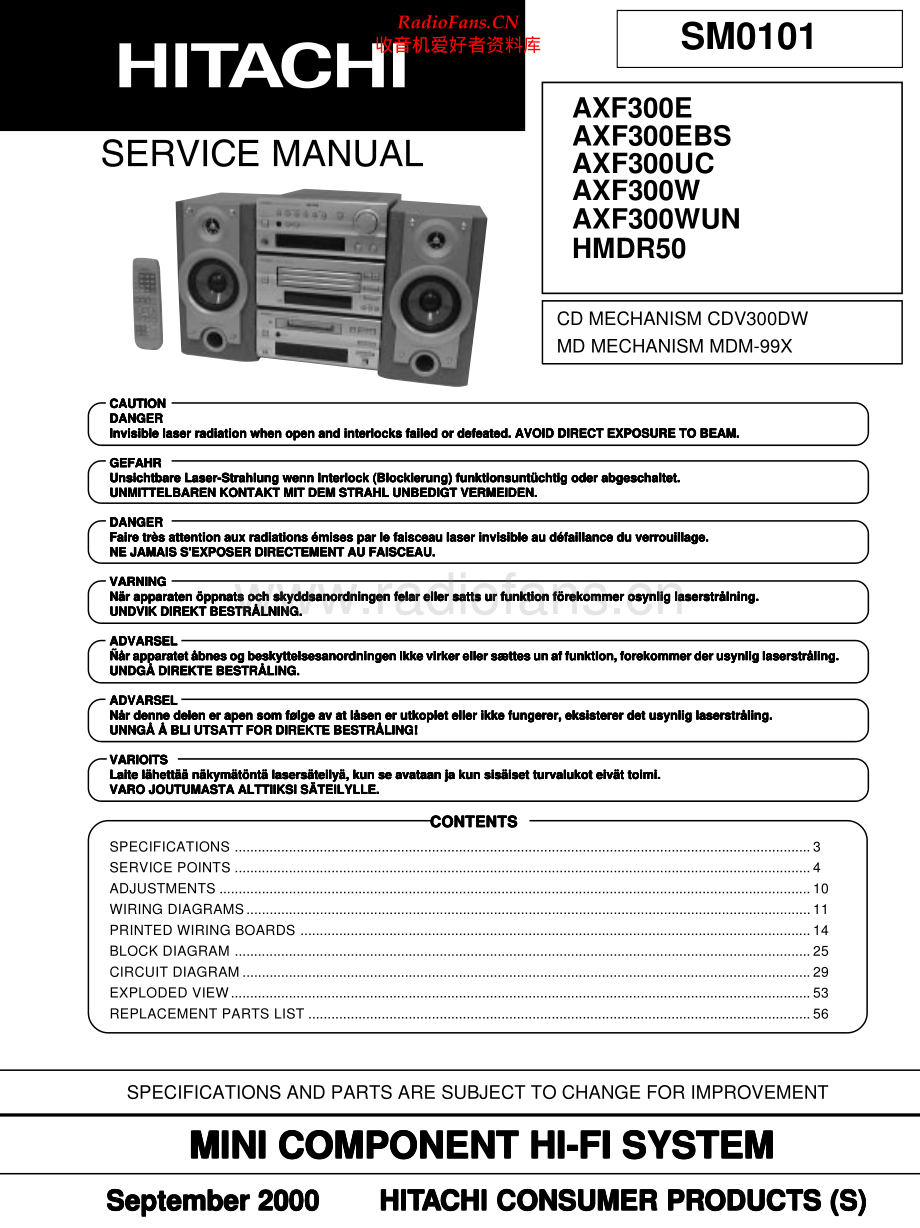 Hitachi-AXF300UC-mc-sm 维修电路原理图.pdf_第1页