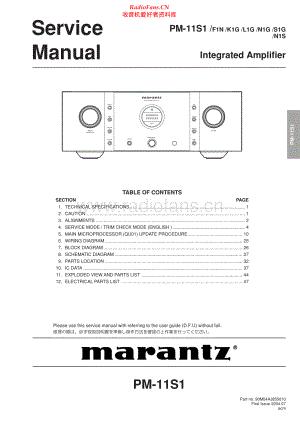 Marantz-PM11S1-int-sm 维修电路原理图.pdf