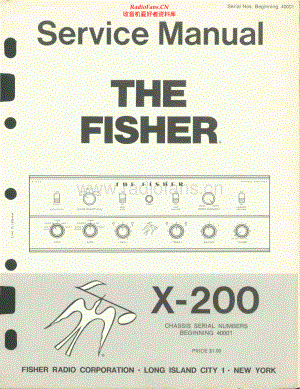 Fisher-X200-int-sm维修电路原理图.pdf