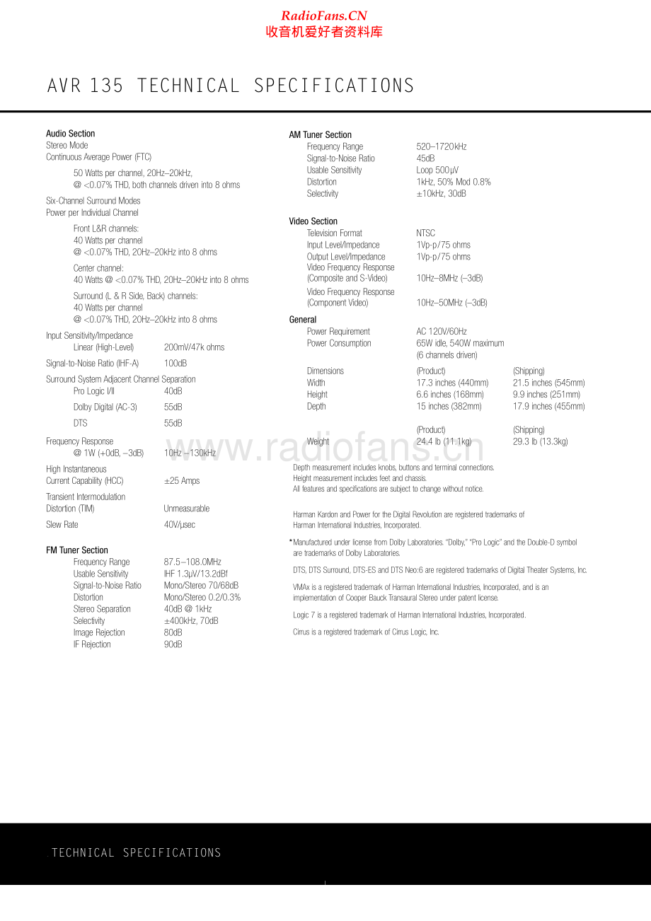 HarmanKardon-AVR135-avr-sm1维修电路原理图.pdf_第2页