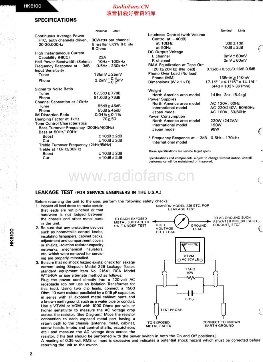 HarmanKardon-HK6100-int-sm维修电路原理图.pdf_第2页