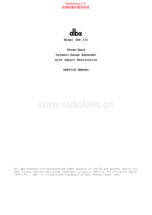 DBX-3BXIII-de-sm维修电路原理图.pdf