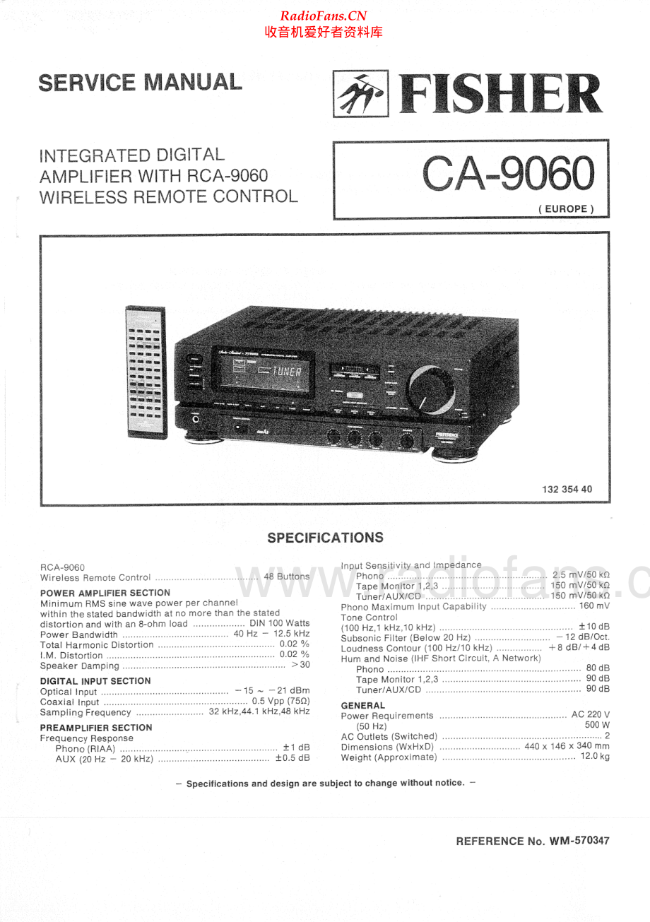 Fisher-CA9060-int-sm维修电路原理图.pdf_第1页