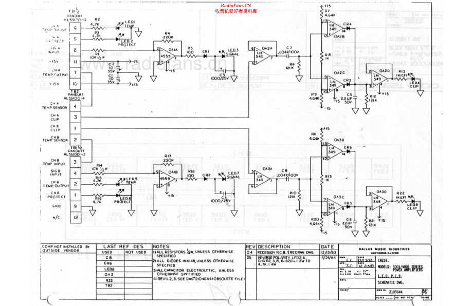 Crest-PRO4001-pwr-sch维修电路原理图.pdf_第2页