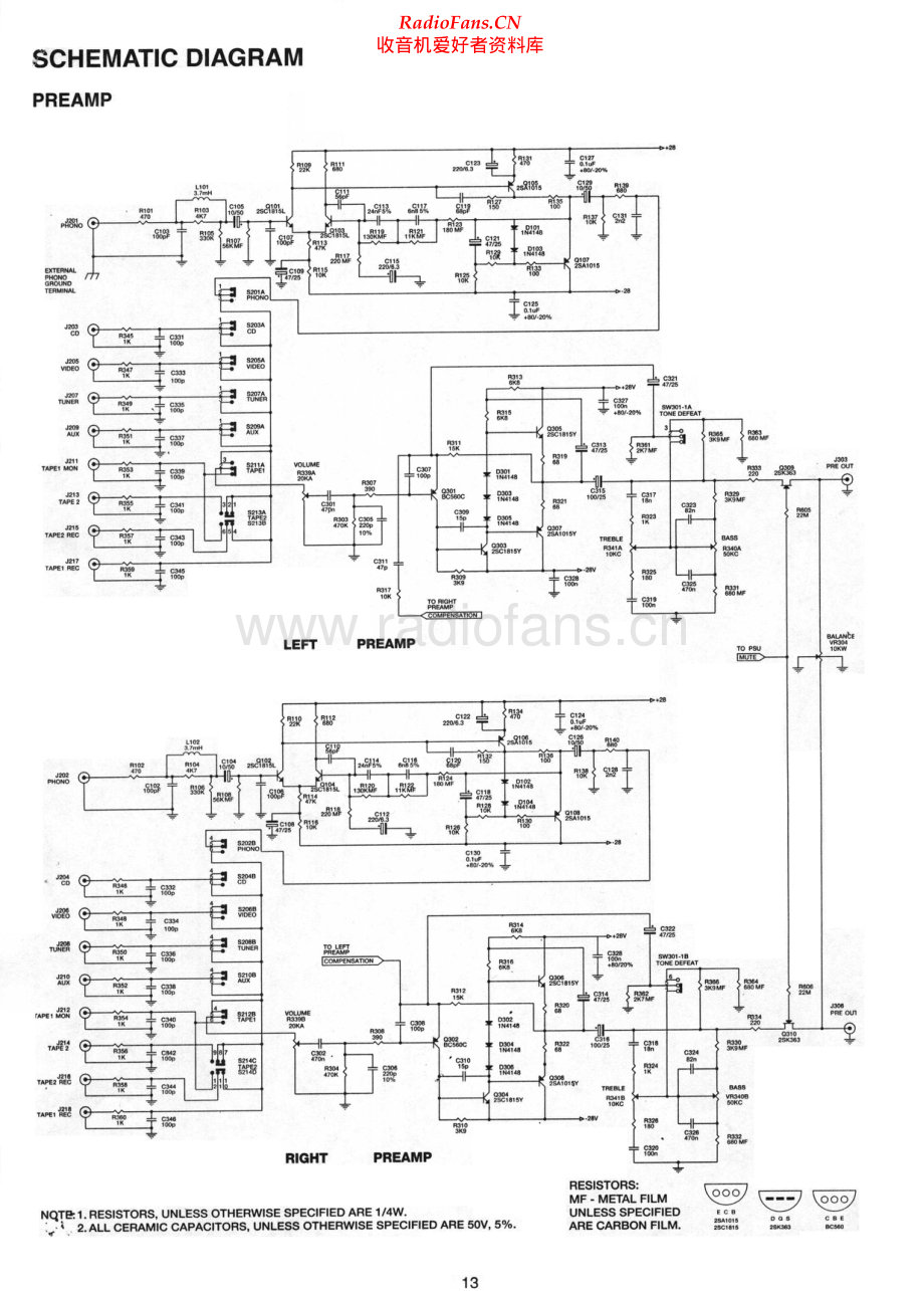 Crown-312-int-sch维修电路原理图.pdf_第1页