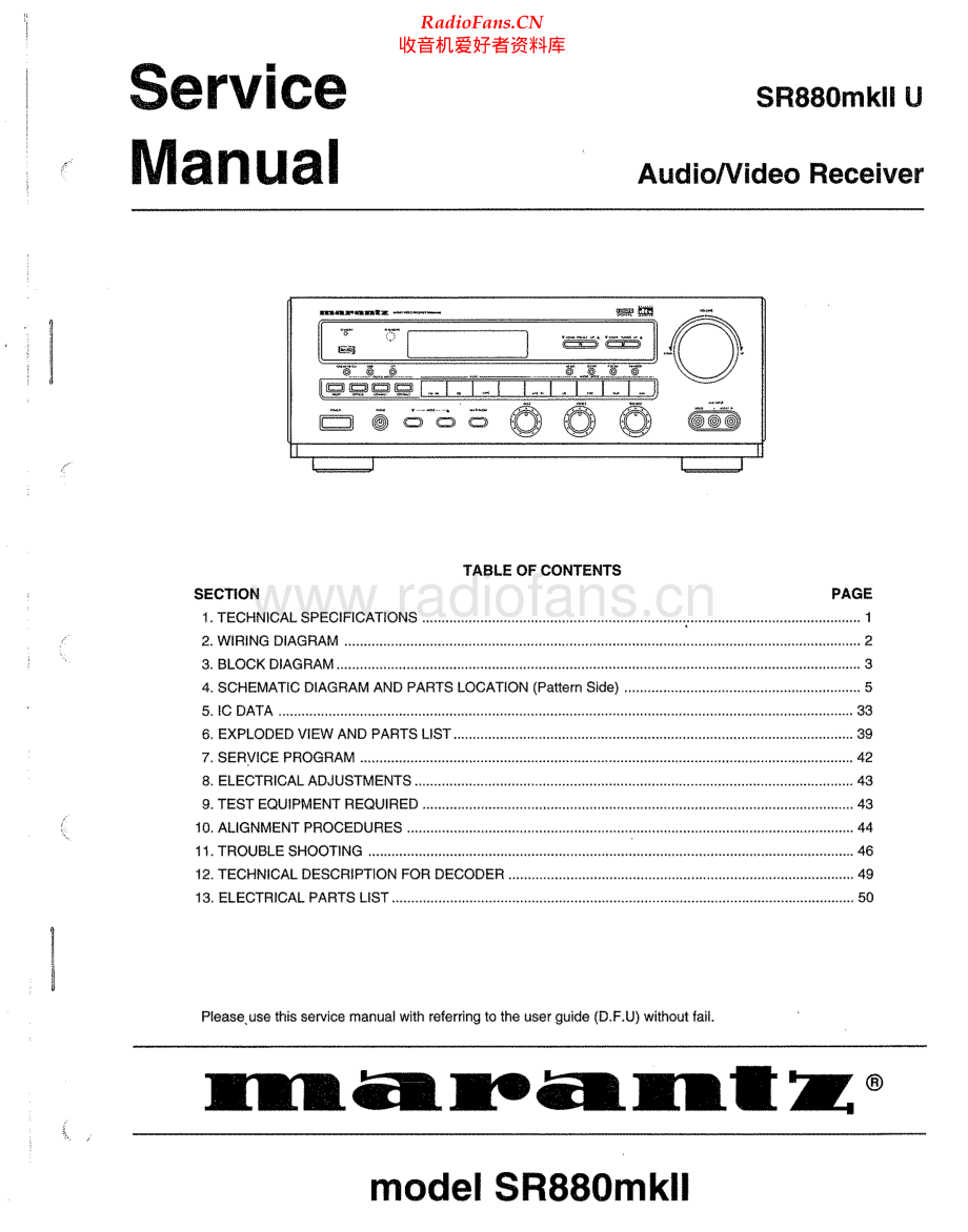 Marantz-SR880_MKII-avr-sm 维修电路原理图.pdf_第1页