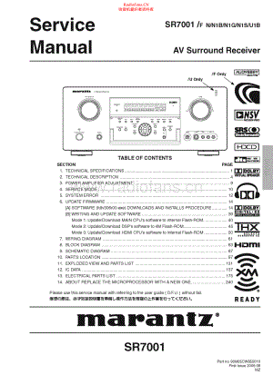 Marantz-SR7001-avr-sm 维修电路原理图.pdf