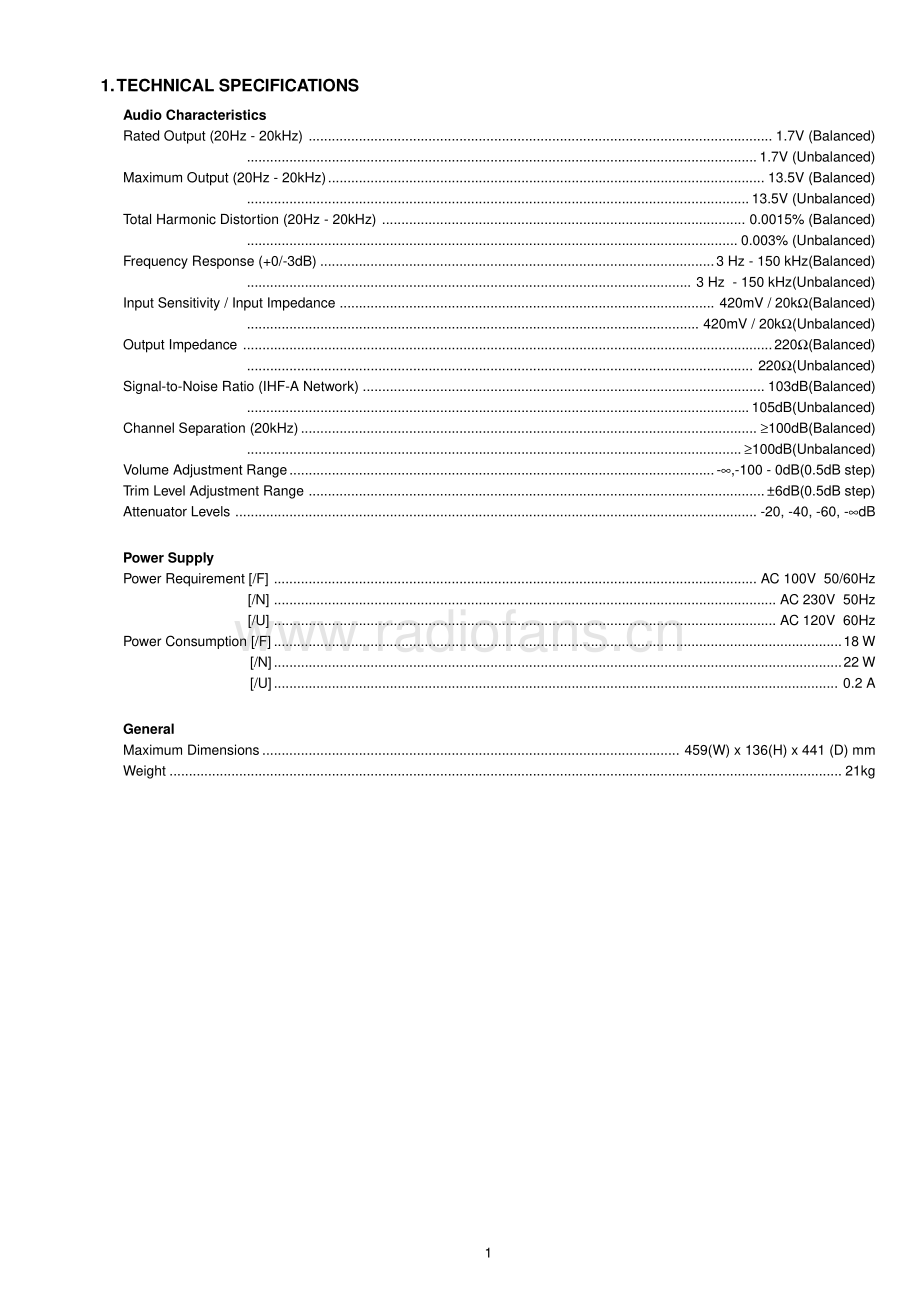 Marantz-SC7S1-pre-sm 维修电路原理图.pdf_第3页