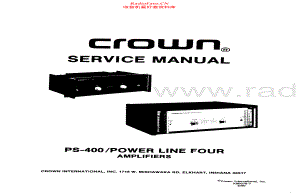 Crown-PS400-pwr-sm维修电路原理图.pdf