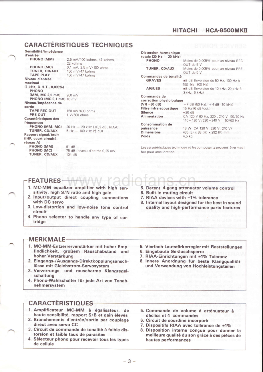 Hitachi-HCA8500_MK3-pre-sm 维修电路原理图.pdf_第3页