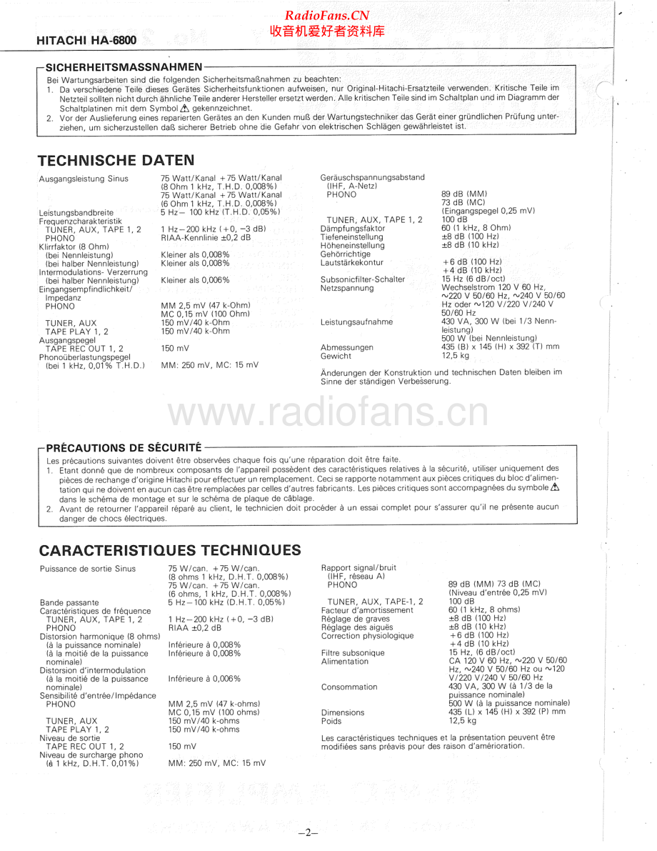 Hitachi-HA6800-int-sm 维修电路原理图.pdf_第2页