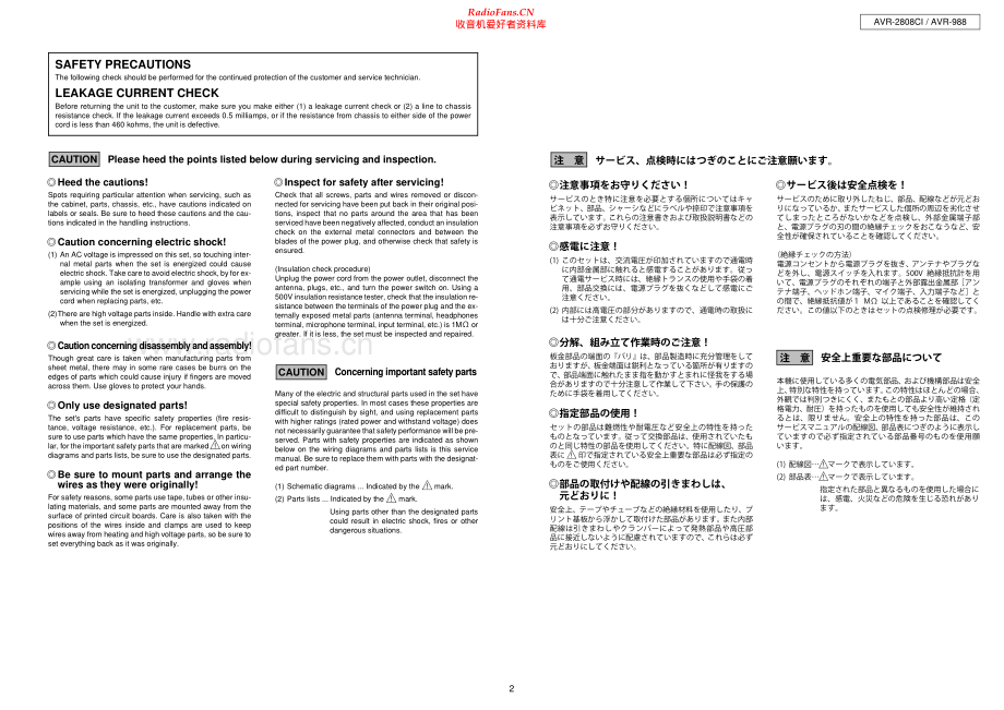 Denon-AVR988-avr-sm维修电路原理图.pdf_第2页